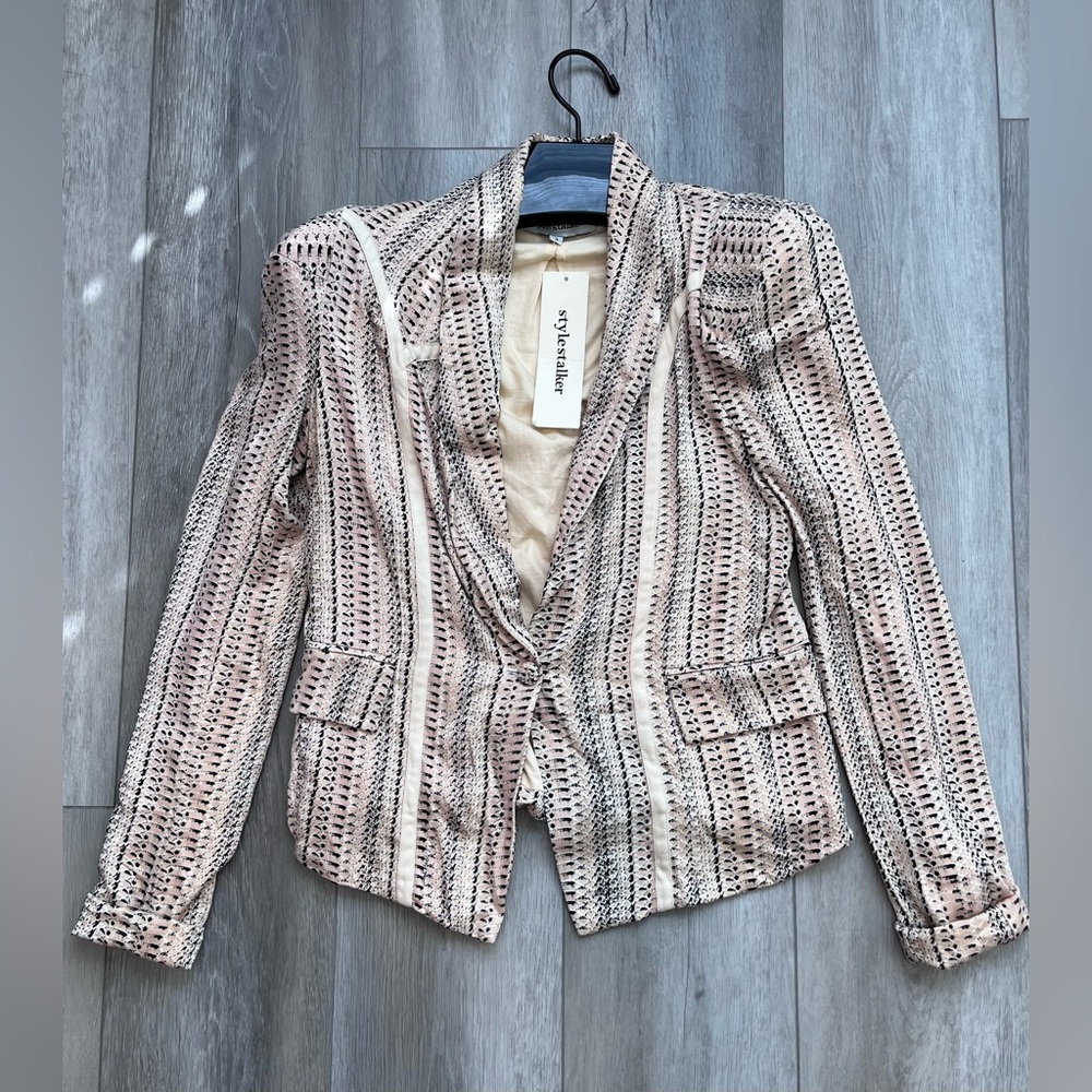 Stylestalker Snakebite Blazer Shoulder Padded